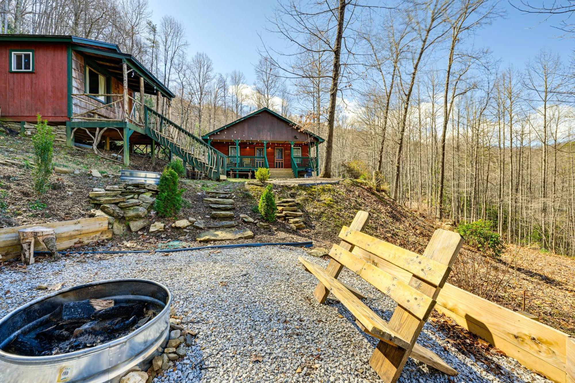Smoky Mountain Cabin With Camping Area And Fire Pit! Whittier Exterior foto