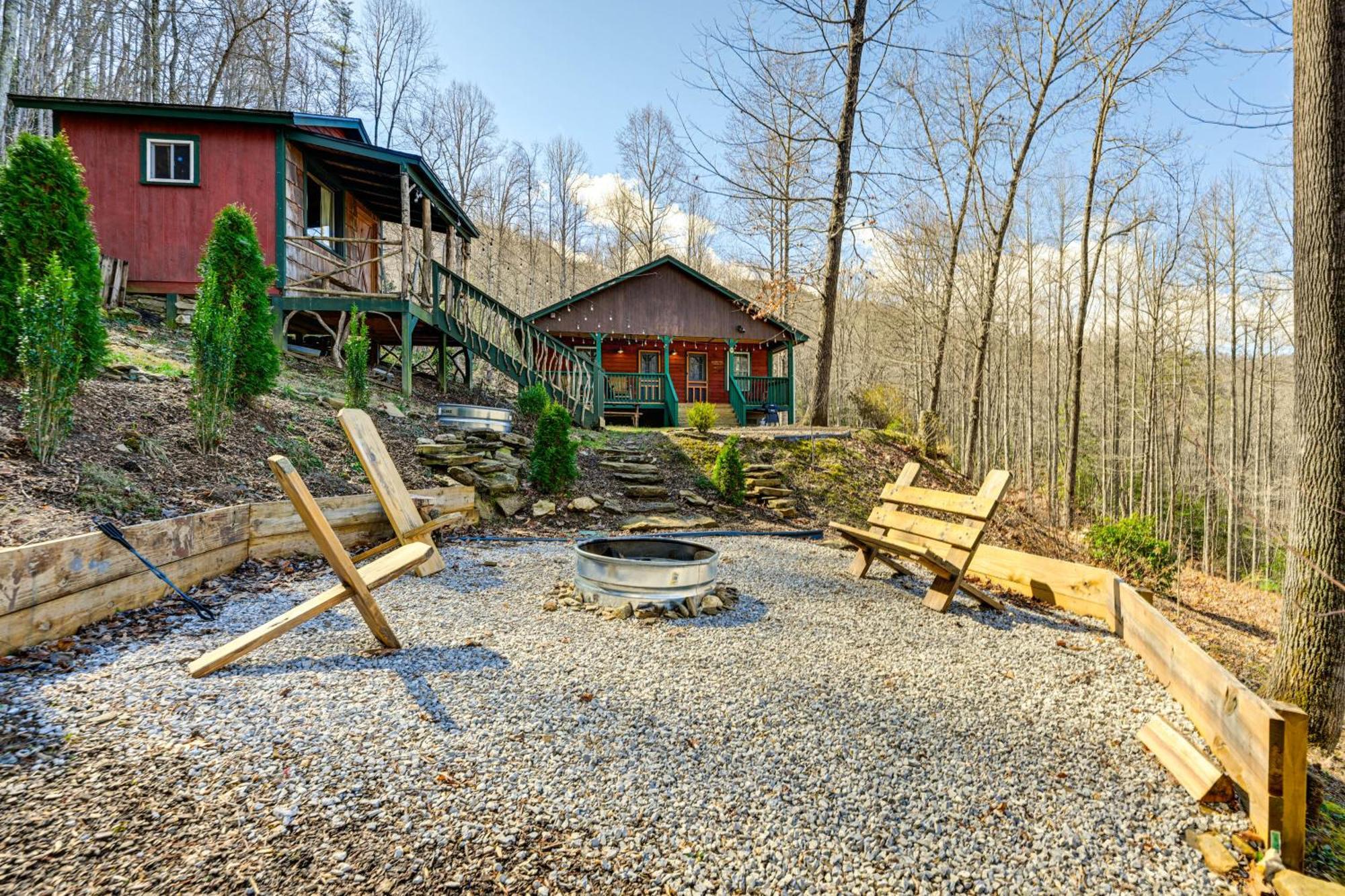 Smoky Mountain Cabin With Camping Area And Fire Pit! Whittier Exterior foto