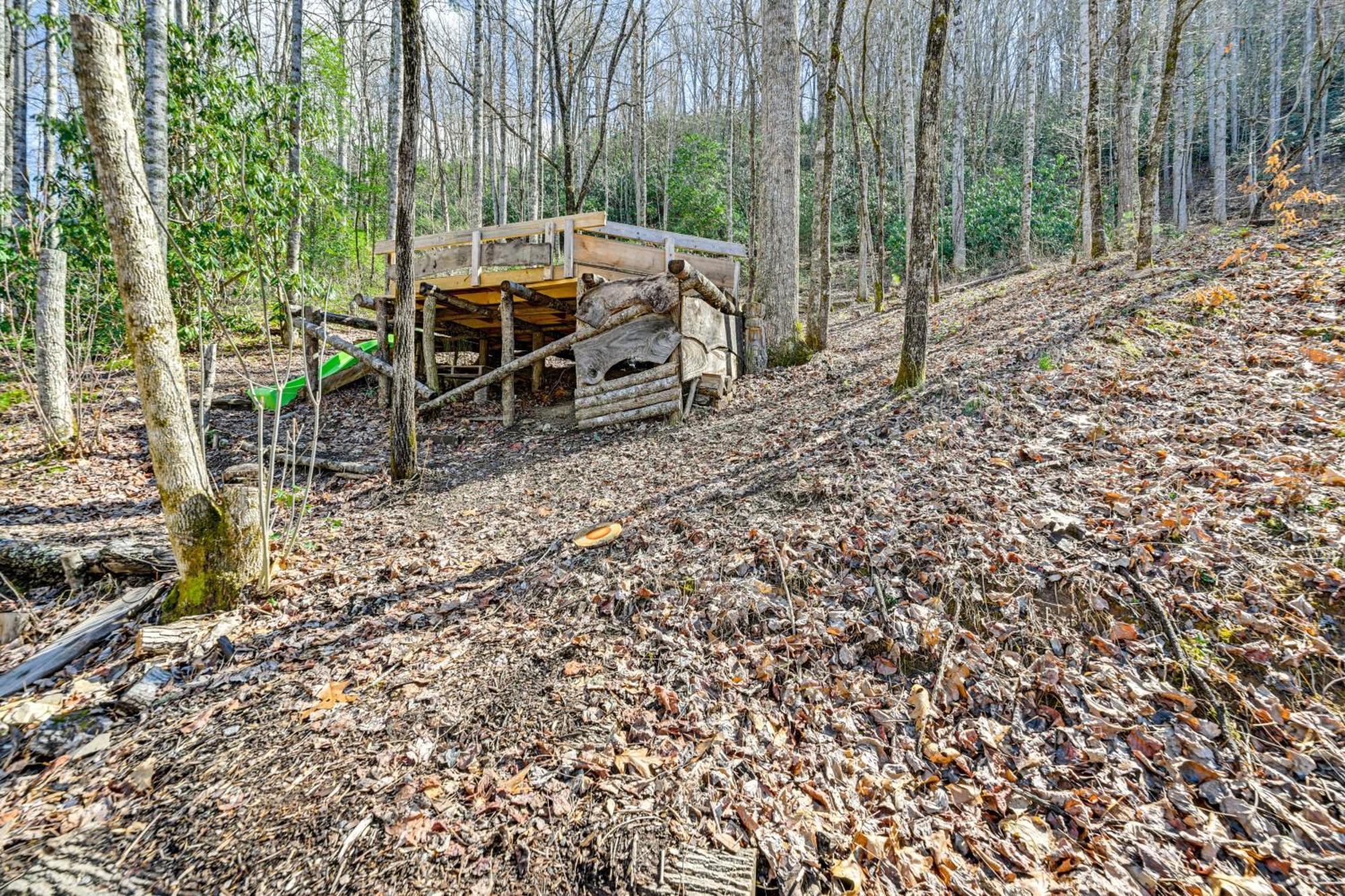 Smoky Mountain Cabin With Camping Area And Fire Pit! Whittier Exterior foto